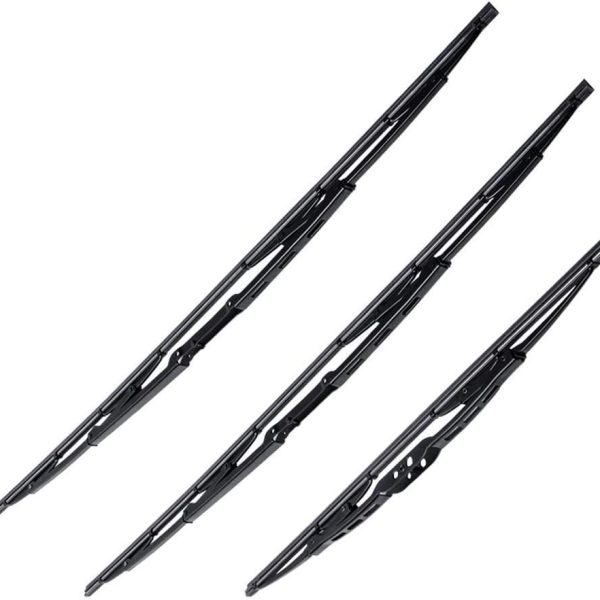 Front and Rear Wiper Blade Replacement Kit with Adapters