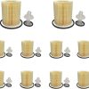 10-Pack Engine Oil Filter Cartridge Kit with O-Rings