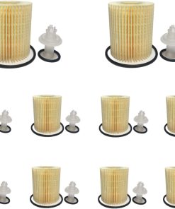 10-Pack Engine Oil Filter Cartridge Kit with O-Rings
