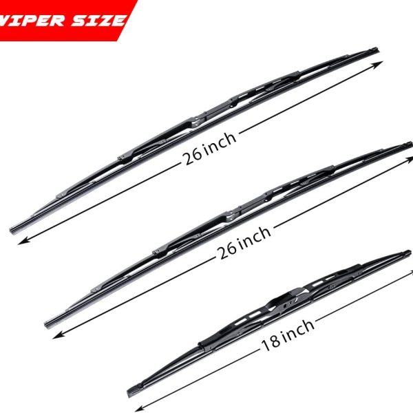 Alternative view of Front and Rear Wiper Blade Replacement Kit with Adapters