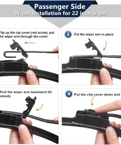 Alternative view of Pair of Front Wiper Blades – 26 & 20 Inch