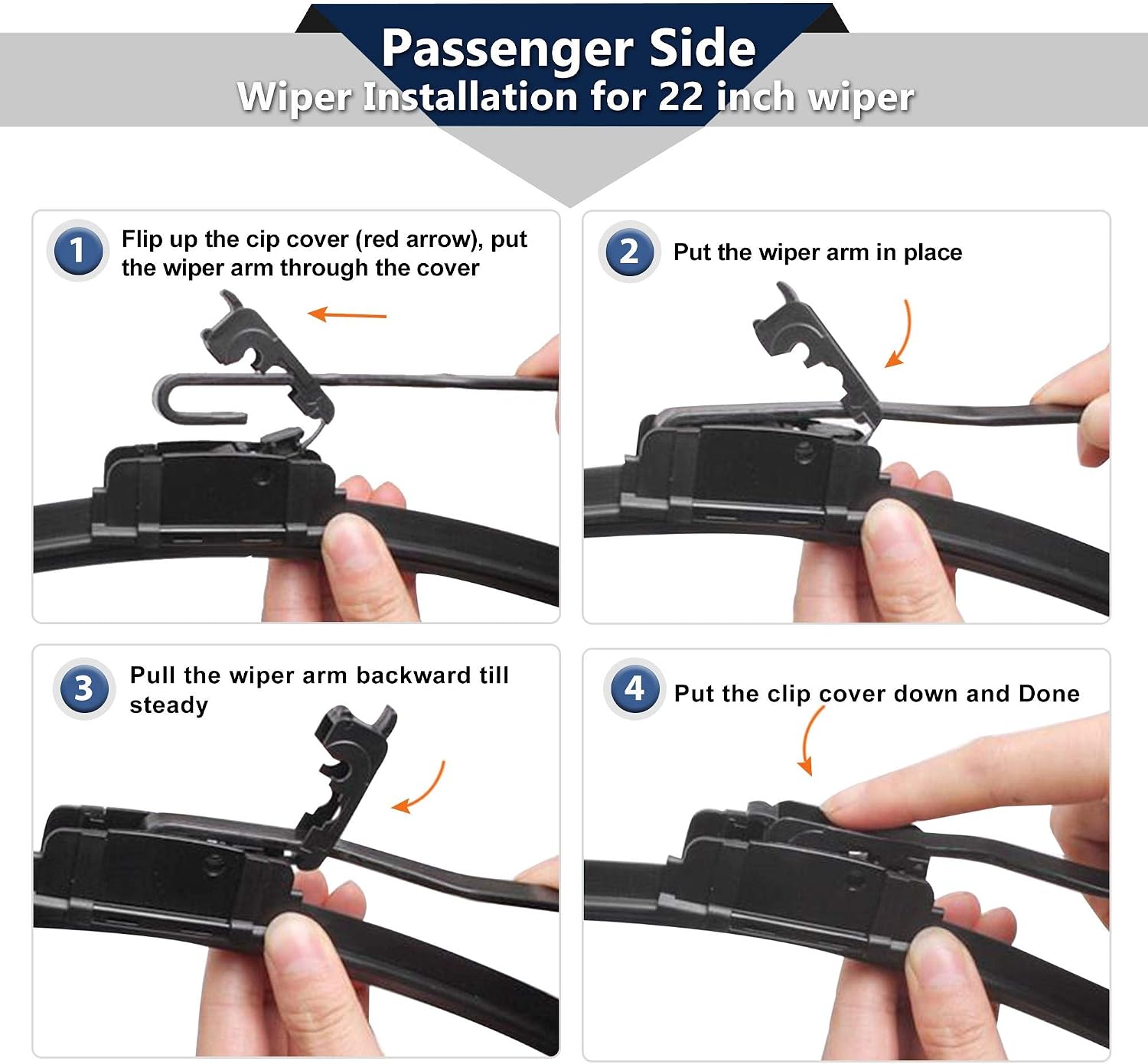 Pair of Front Wiper Blades – 26 & 20 Inch - Image 2