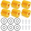6-Pack Oil Filter Cartridge Set with Replacement Seals
