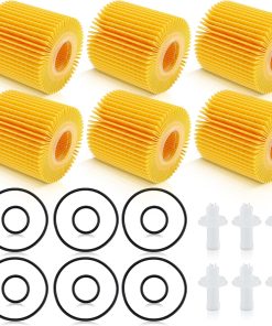 6-Pack Oil Filter Cartridge Set with Replacement Seals